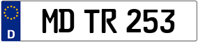 Trailer License Plate